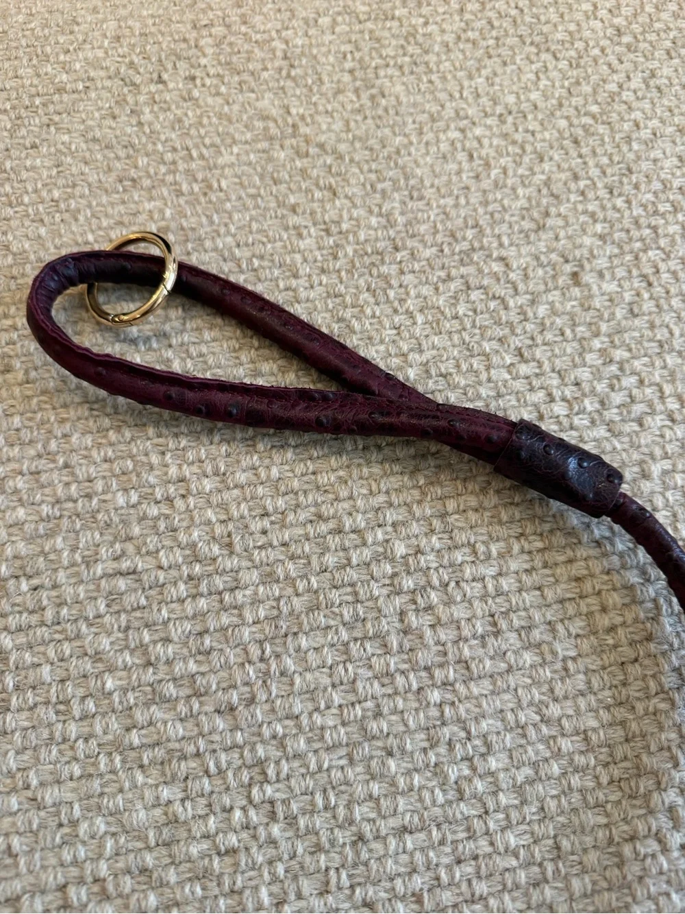 Dark Plum Dog Leash Vegan Leather (4ft)